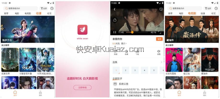 白天鹅影视 v1.9.9.02 超清画质与纯净体验 纯净版